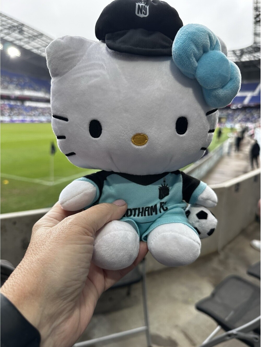Hello Kitty X Gotham City Soccer Plushie Stadium Giveaway Limited Edition NWSL
